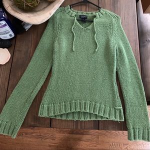 Light green (sage?) Over-sized comfy sweater